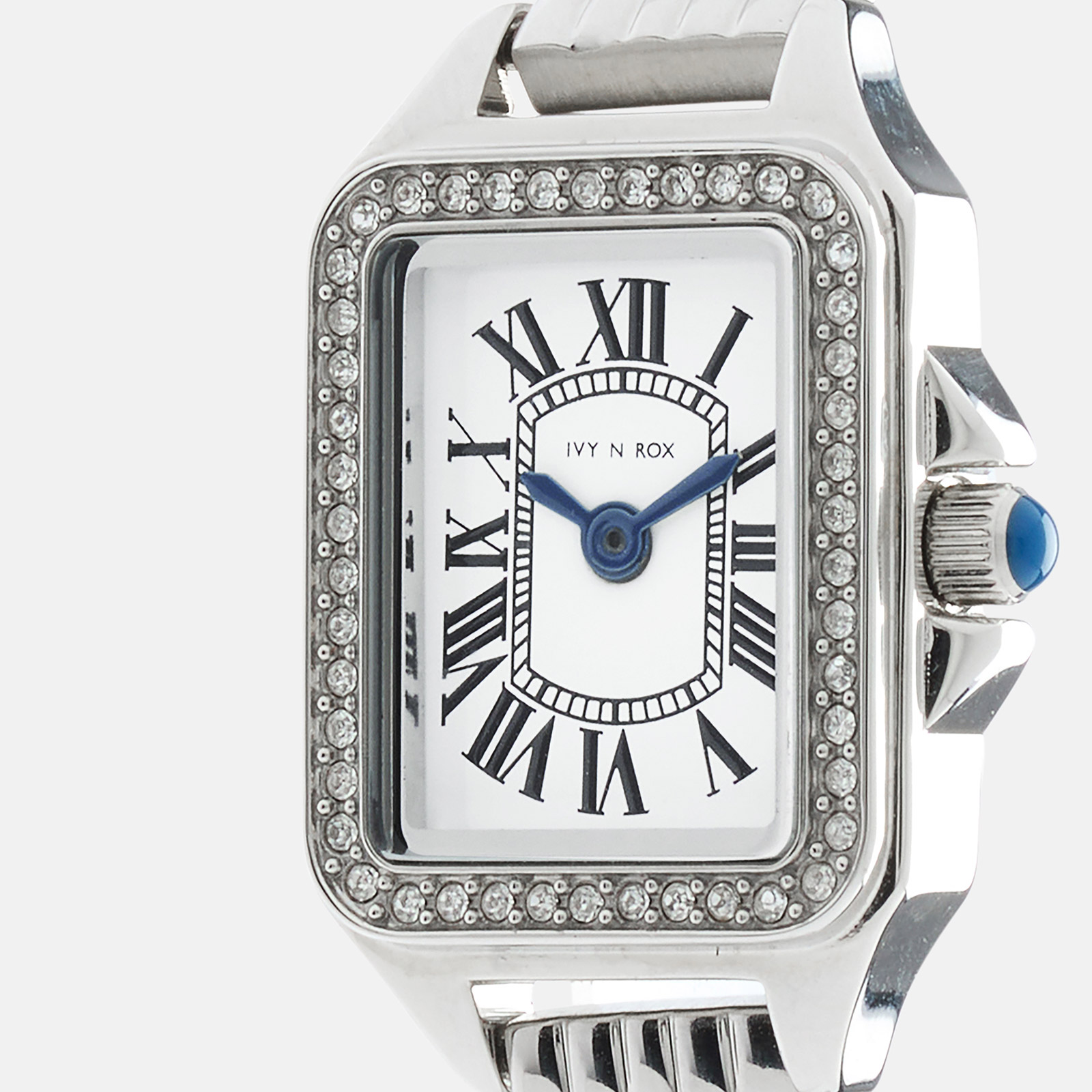 Ivy N Rox Chic damklocka - rektangulär, silver, 16x27 mm