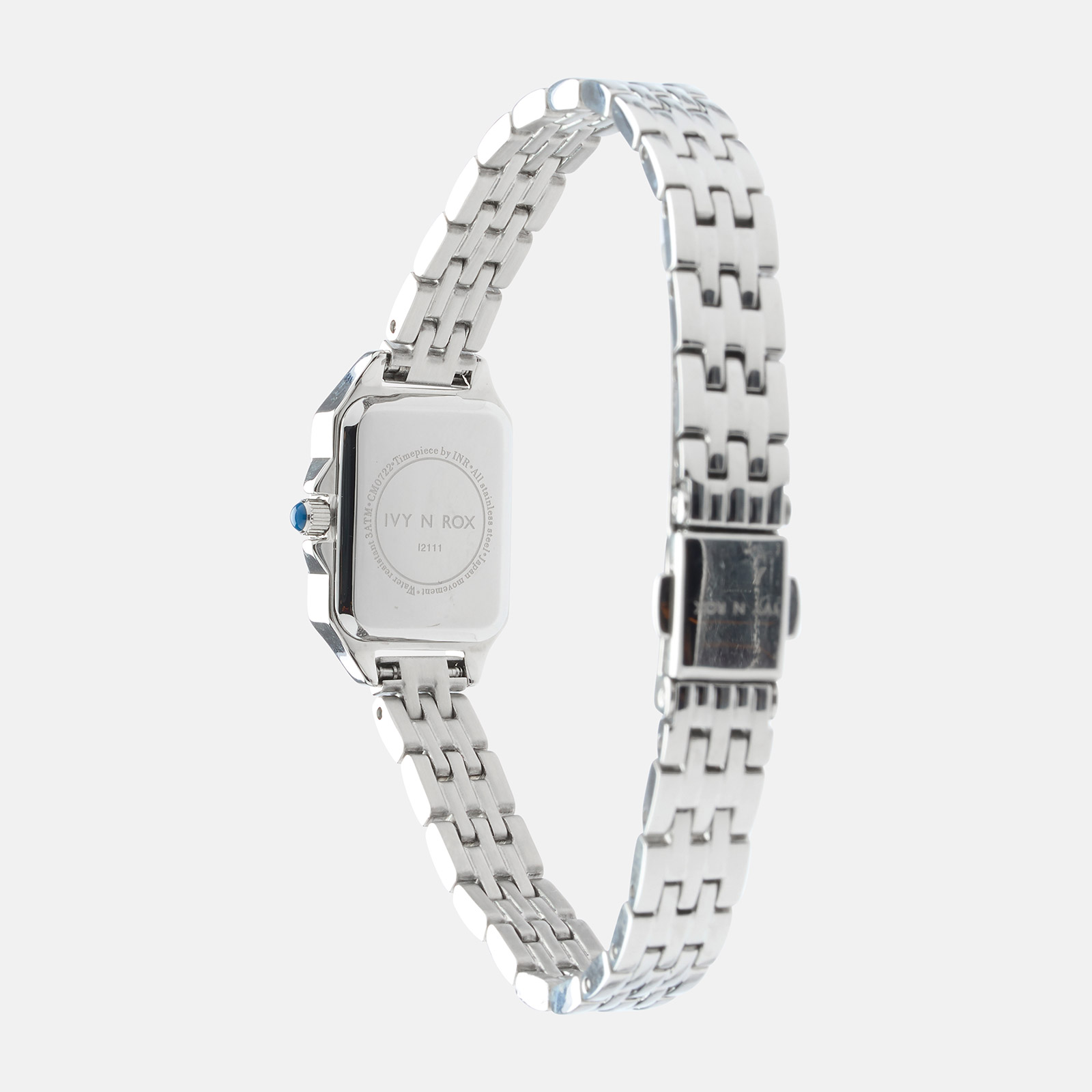 Ivy N Rox Chic damklocka - rektangulär, silver, 16x27 mm