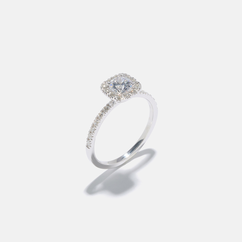 Ring Sabina - 18k vitguld, labbodlade diamanter 0,5 carat