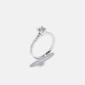 Ring Kerstin - 18k vitguld, labbodlade diamanter 0,7 carat