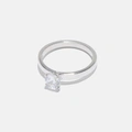 Ring Ulrika - 18k vitguld, labbodlad diamant 0,7 carat - 17,5