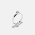 Ring Ulrika - 18k vitguld, labbodlad diamant 0,7 carat - 17,5