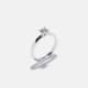 Ring Ulrika - 18k vitguld, labbodlad diamant 0,7 carat - 18,5