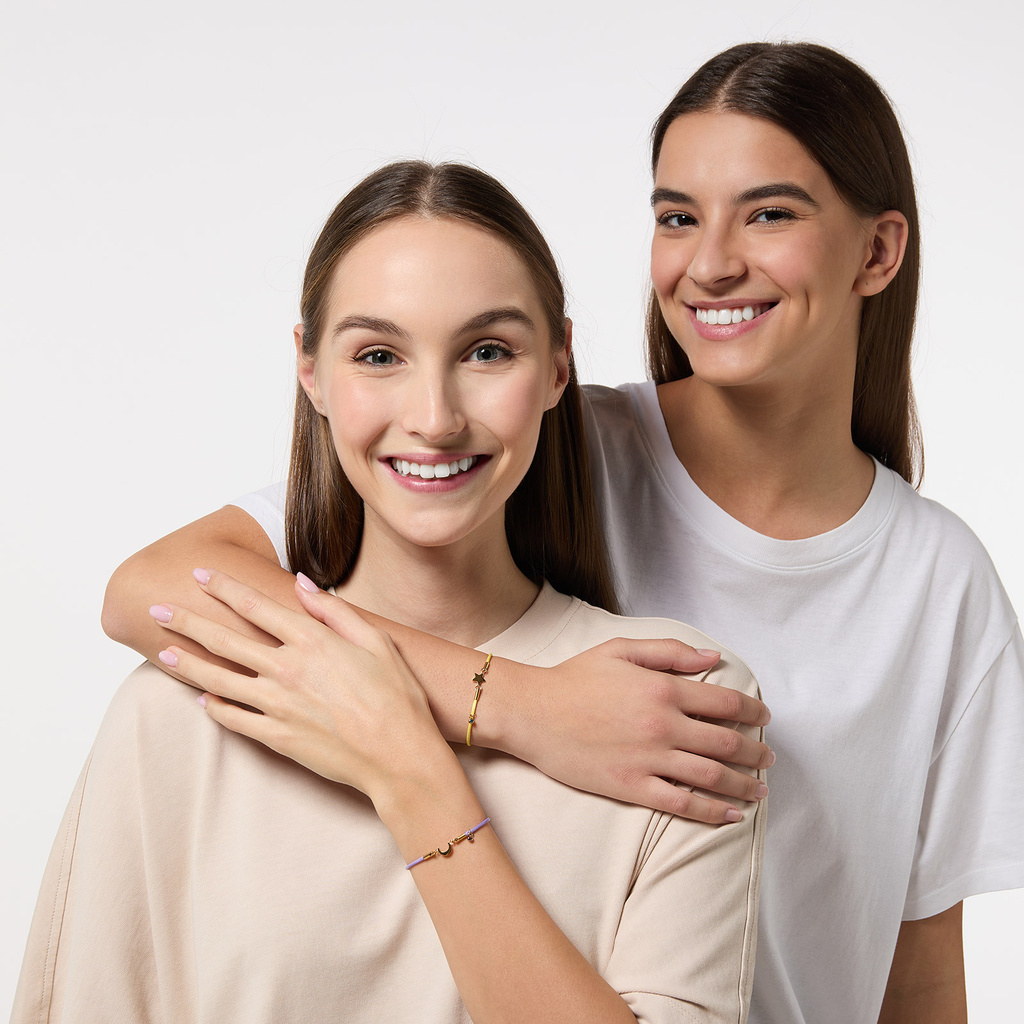 2-pack armband måne & stjärna - systrar