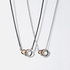 2-pack halsband - svart/silver, ringar