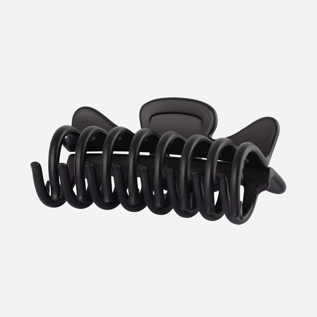 Svart hårklämma - 9 cm