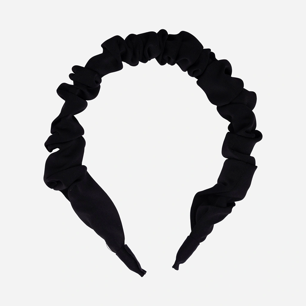 Diadem rynkat - svart