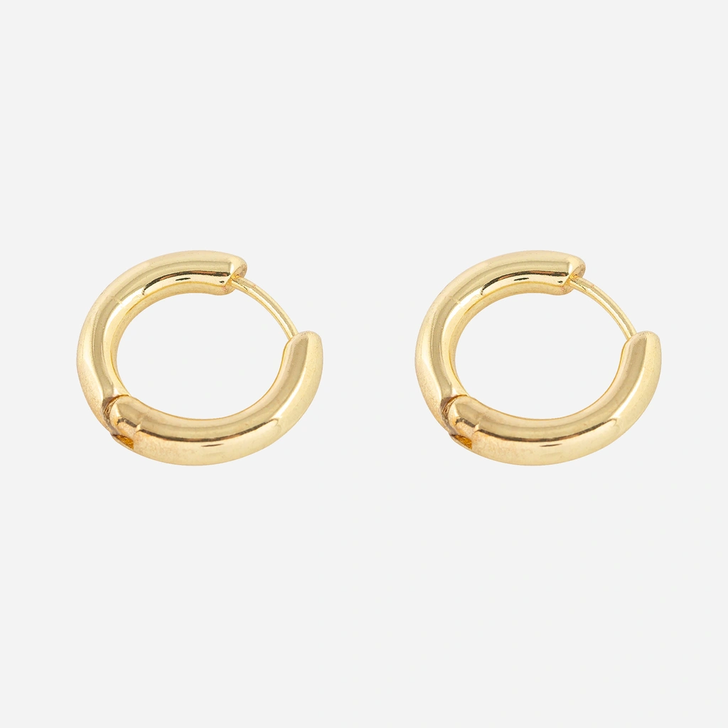 Guldfärgade örhängen - Hoops 11 mm