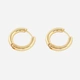Guldfärgade örhängen - Hoops 11 mm