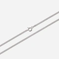 Silverhalsband pansarlänk - 2,1 mm/42 cm