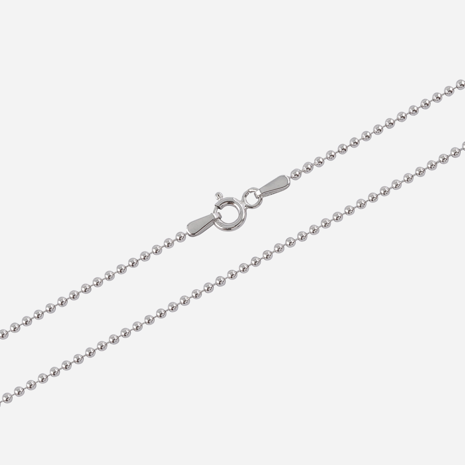 Silverhalsband kulkedja - 1,5 mm bred