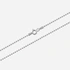 Silverhalsband kulkedja - 1,5 mm/42 cm