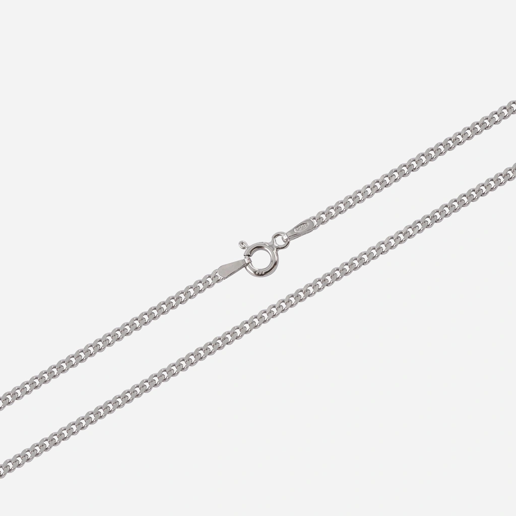 Silverhalsband pansarlänk - 1,7 mm/40 cm