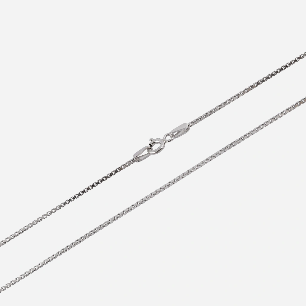 Silverhalsband kedja venezialänk - 0,8 mm/38 cm