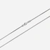 Silverhalsband kedja venezialänk - 0,8 mm/38 cm