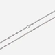 Silverhalsband Singapore - 2,25 mm/50 cm