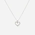 Silverhalsband hjärta & Infinitysymbol 40+5 cm