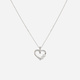 Silverhalsband hjärta & Infinitysymbol 40+5 cm