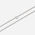 Silverhalsband pansarlänk - 1,25 mm/38 cm