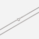 Silverhalsband pansarlänk - 1,25 mm/42 cm