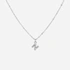 Silverfärgat halsband - bokstav N