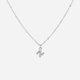 Silverfärgat halsband - bokstav N