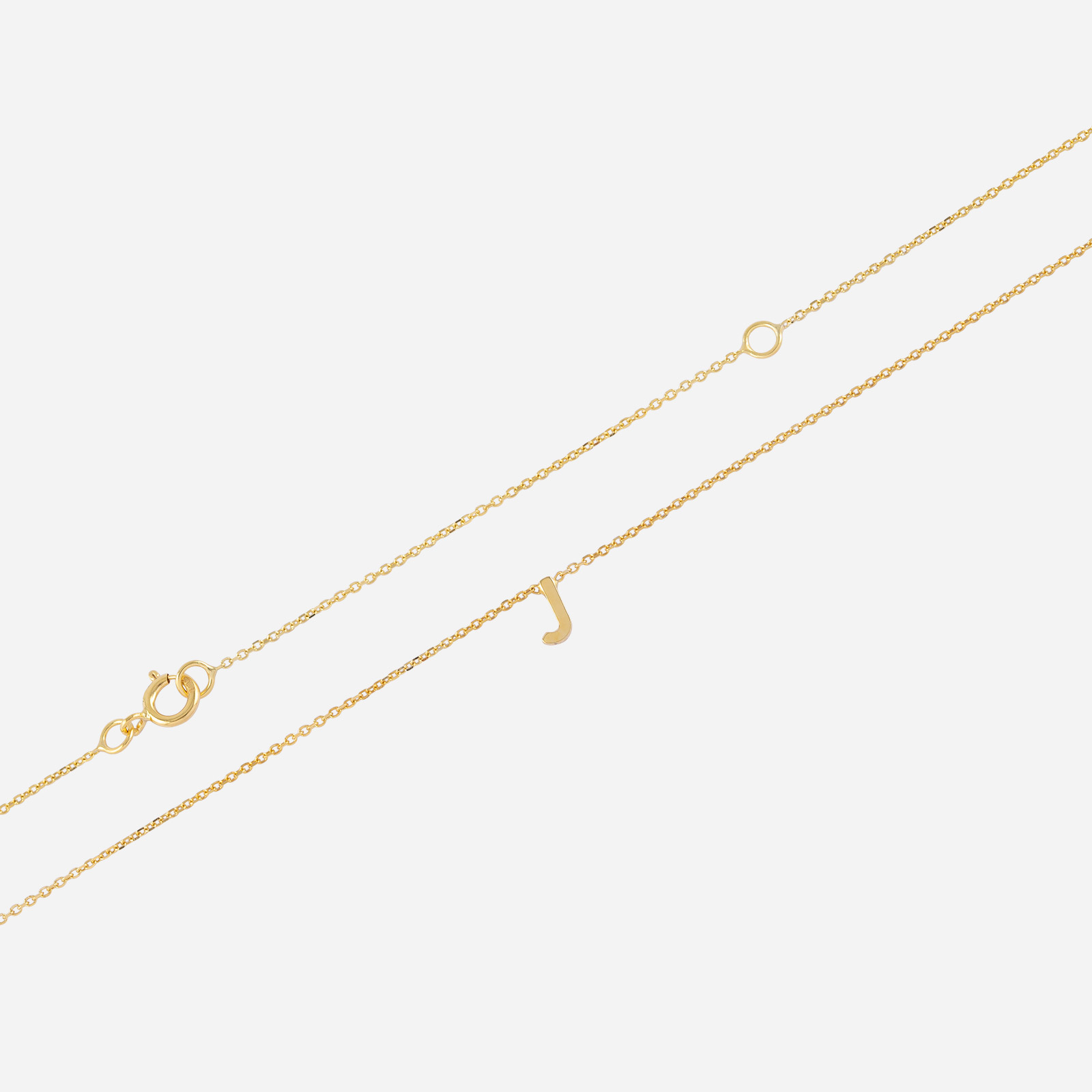 Halsband 9k guld - Bokstav J