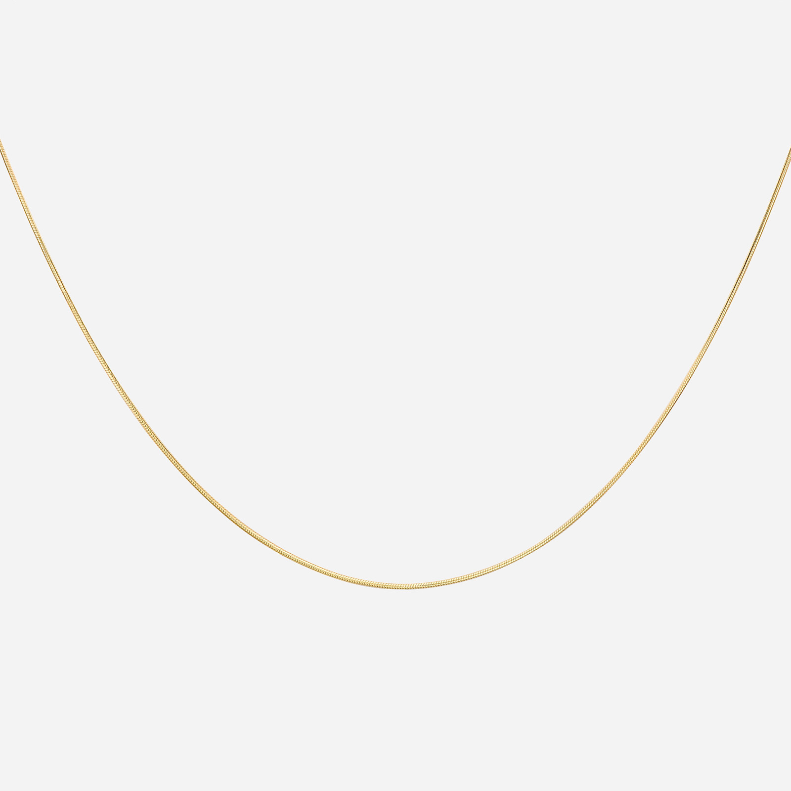 Halsband 9k guld - Ormlänk 46 cm