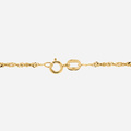 Halsband 9k guld -Twist 46 cm