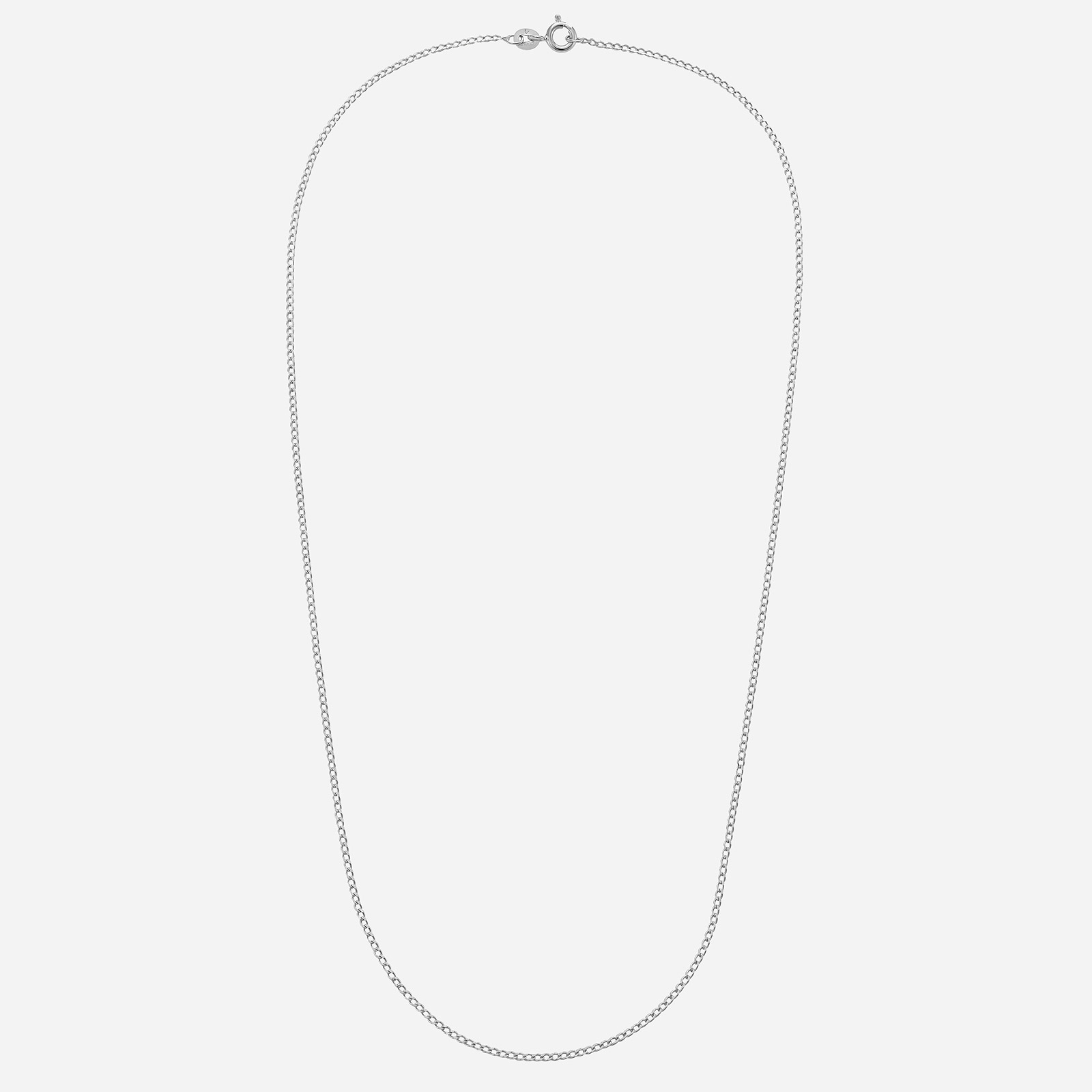Silverhalsband - Pansarkedja, unisex, 40 cm / 1,5 mm