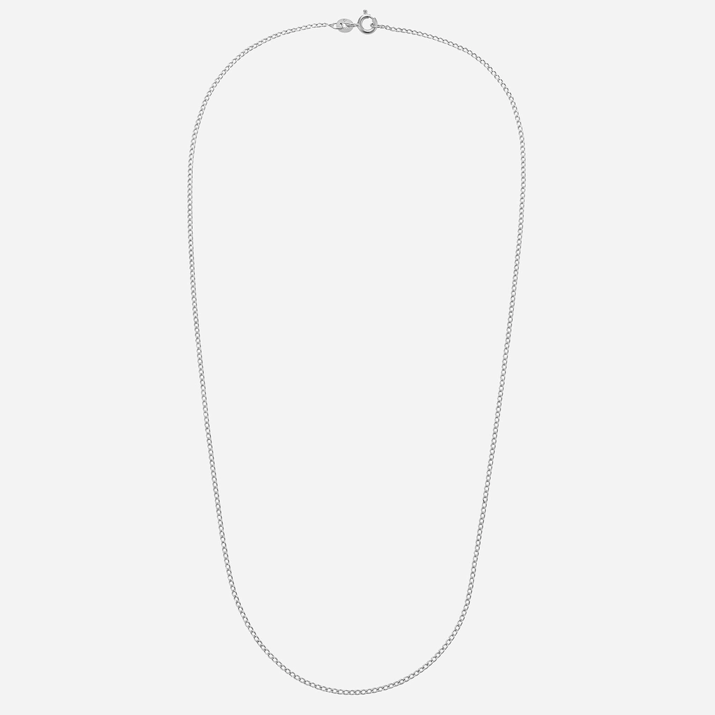 Silverhalsband, pansarkedja unisex - 40 cm / 1,5 mm