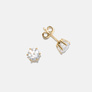 Örhängen Monica 18k guld, labbodlade diamanter 1 carat - Solitär