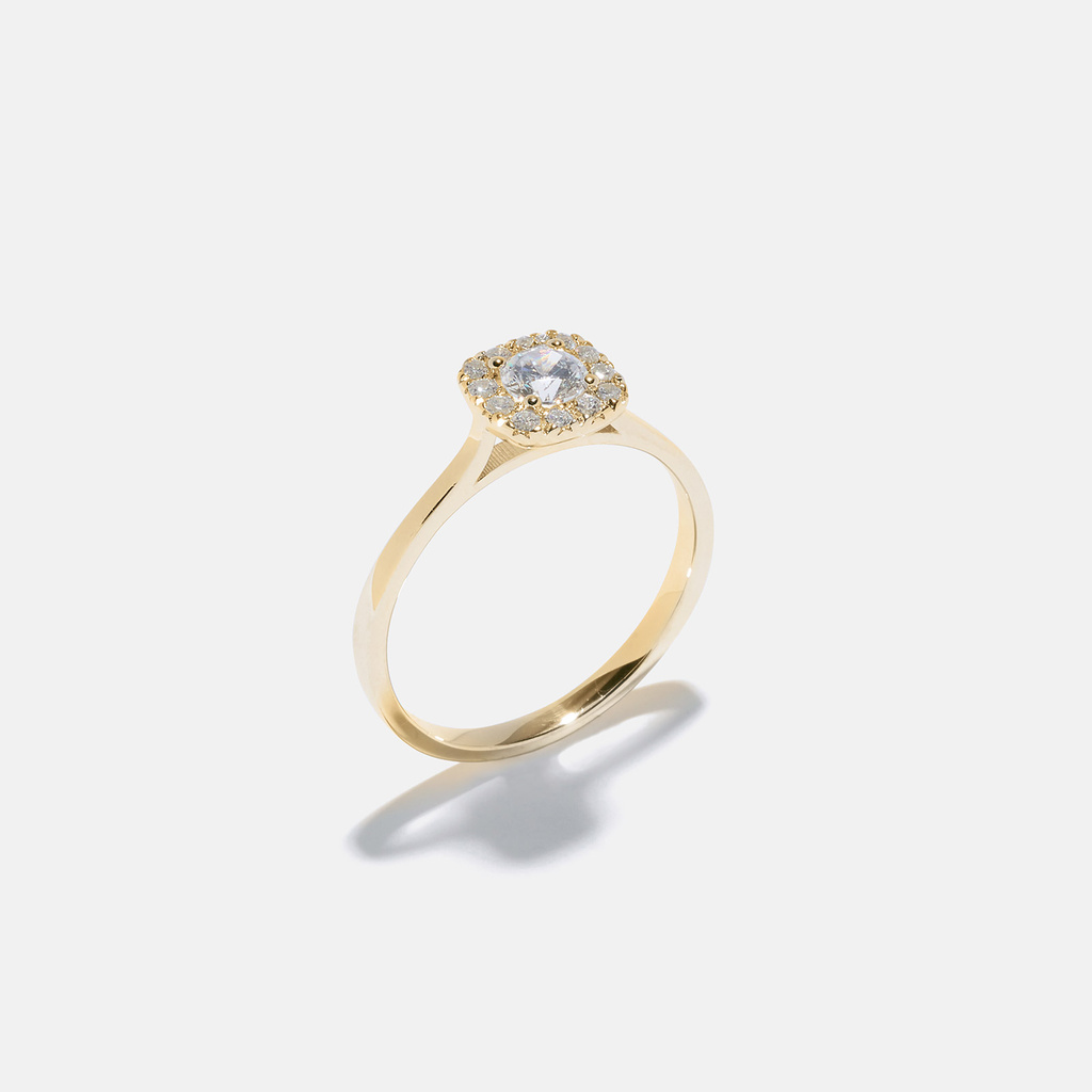 Ring Maria - 18k guld, labbodlade diamanter 0,3 carat
