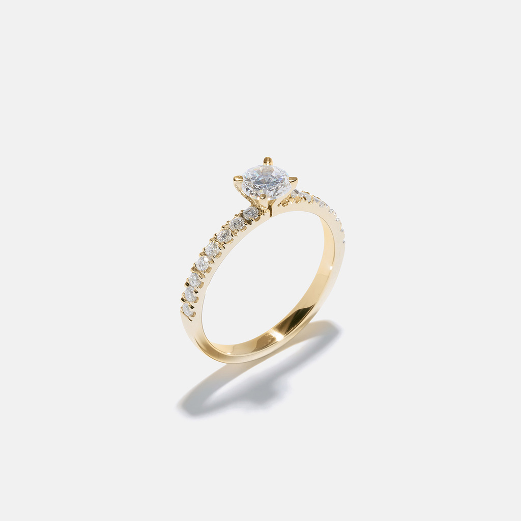 Ring Ylva - 18k guld, labbodlad diamant 0,5 carat