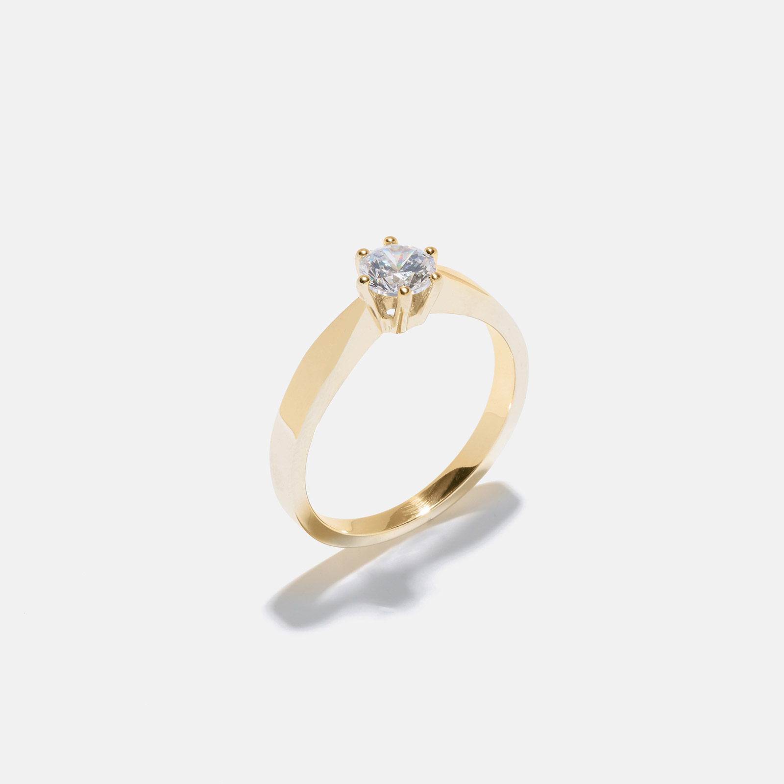 Ring Monica - 18k guld, labbodlad diamant 0,5 carat