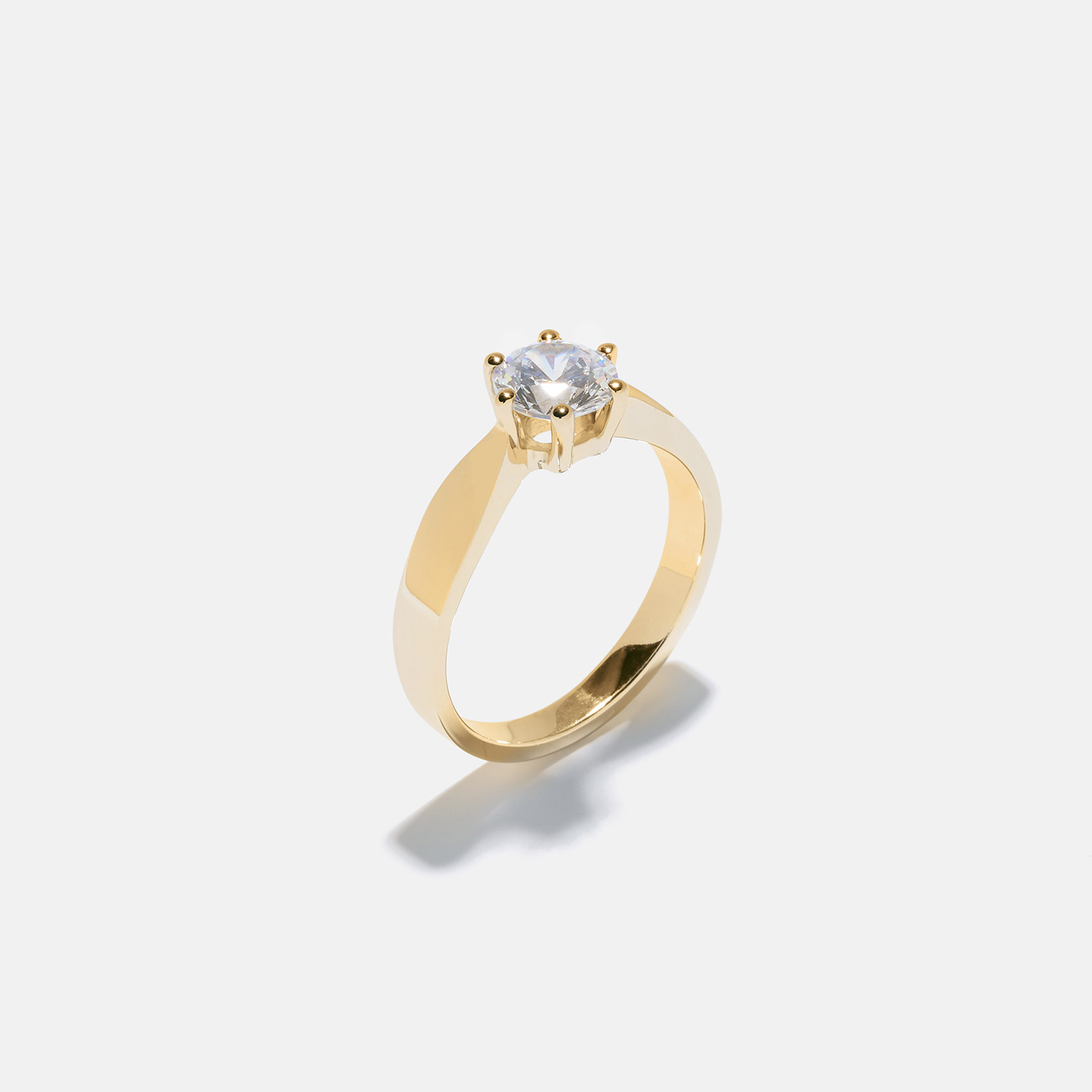 Ring Monica - 18k guld, labbodlad diamant 1 carat