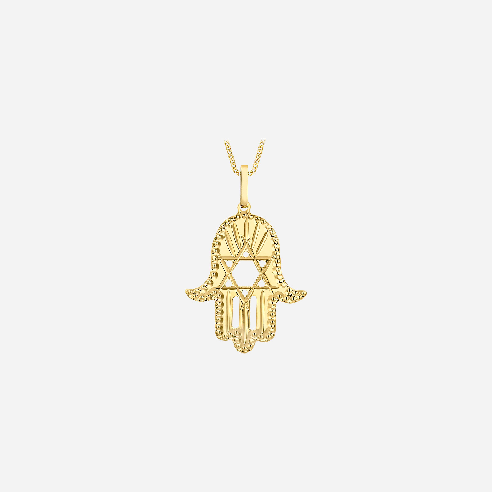 Hängsmycke 9k guld - Hamsa