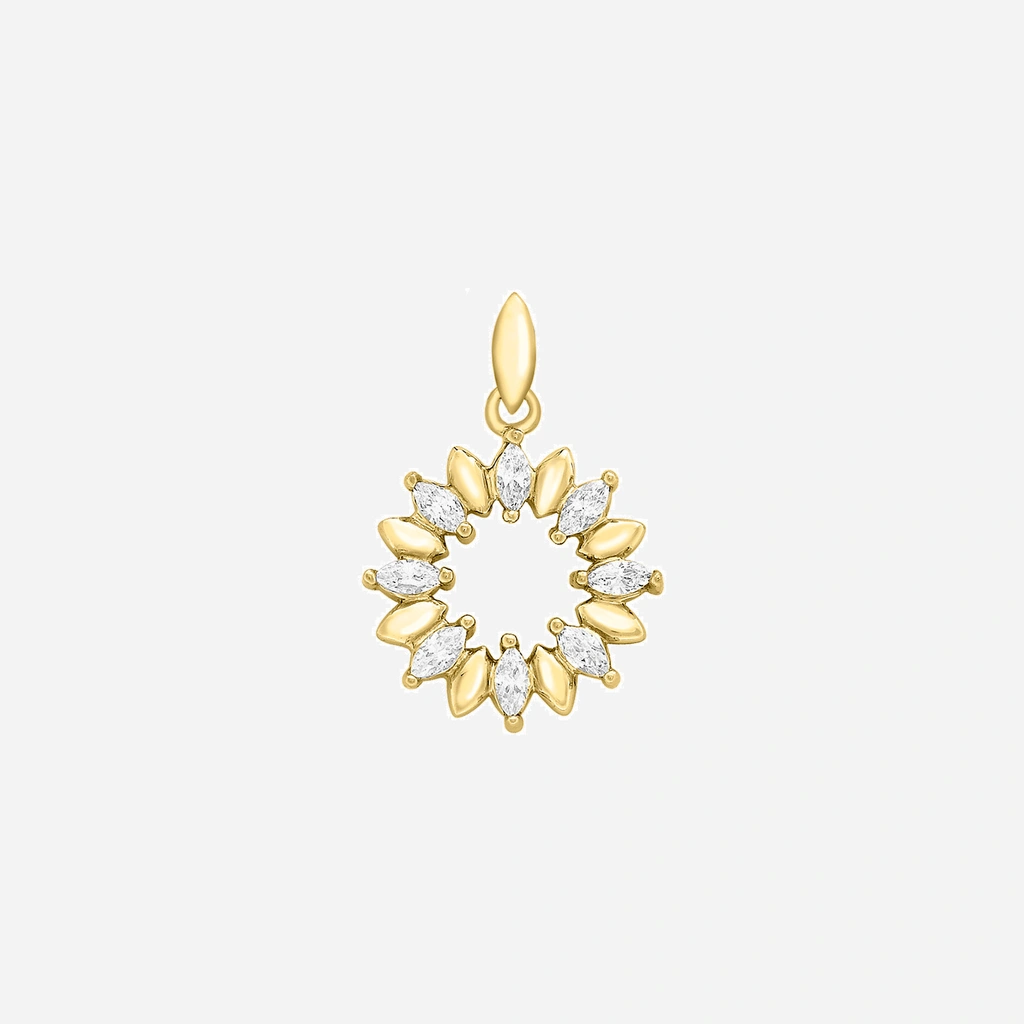 Hängsmycke 9k guld - Krans 13 mm