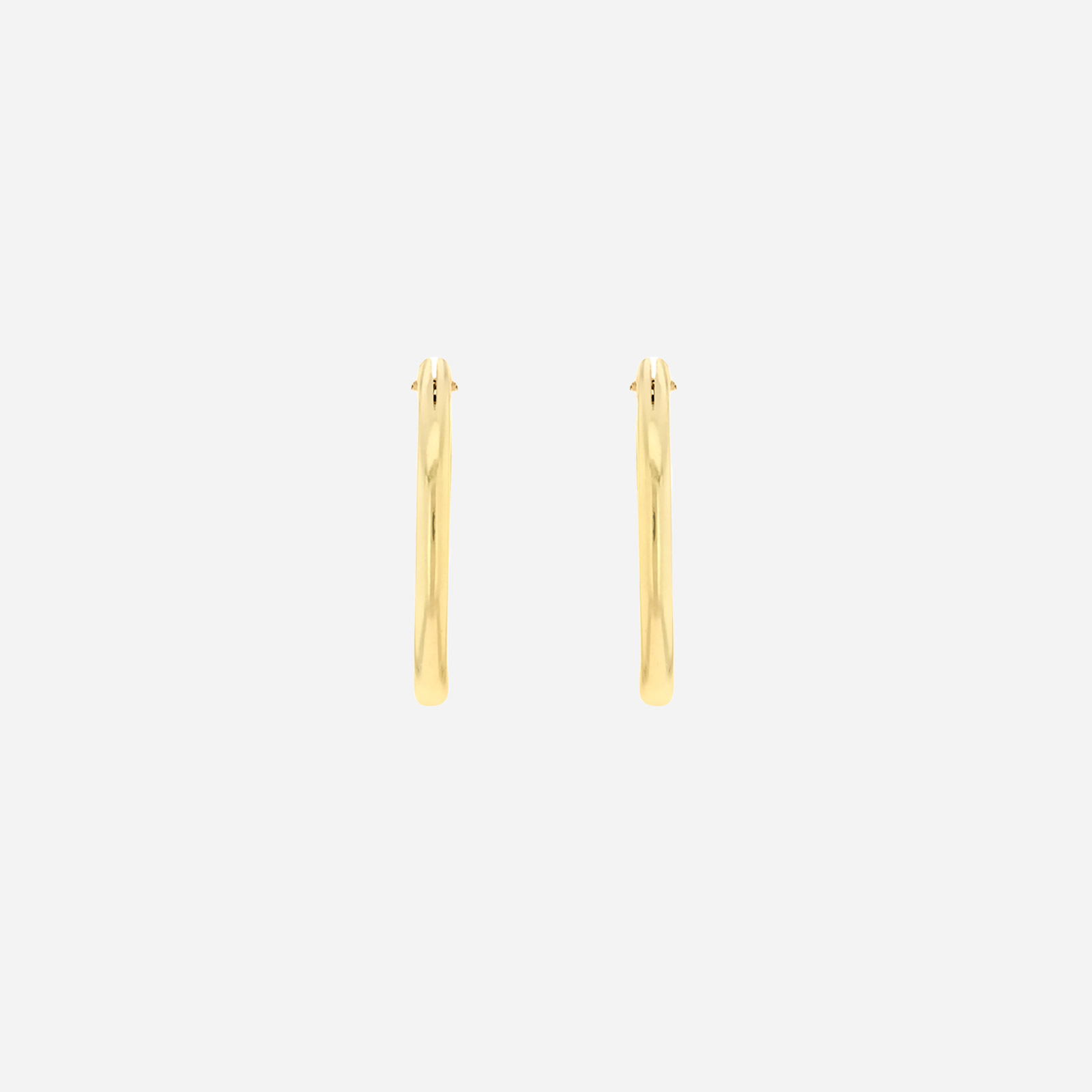 Örhängen 9k guld - rörformade hoops 13 mm