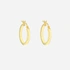 Örhängen 9k guld - platta hoops 18 mm