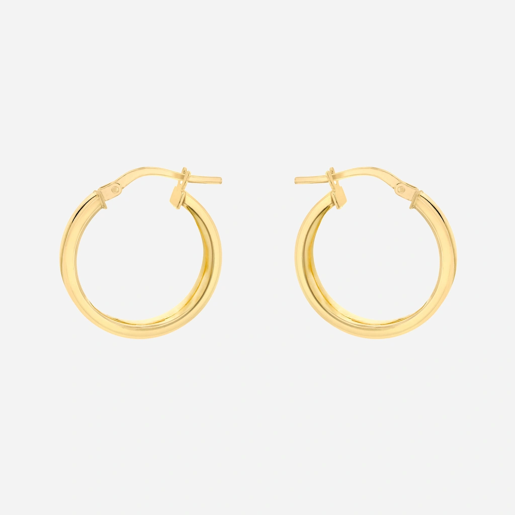 Örhängen 9k guld - Creoler 18 mm