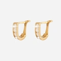 Örhängen 9k guld - Hoops 3x9 mm