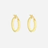 Örhängen 9k guld - platta hoops 16 mm