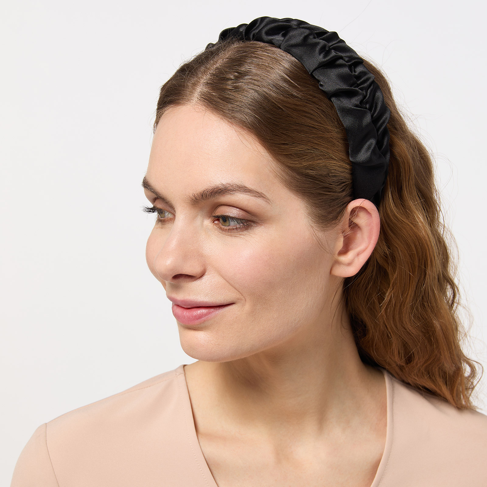 Diadem, rynkat - svart