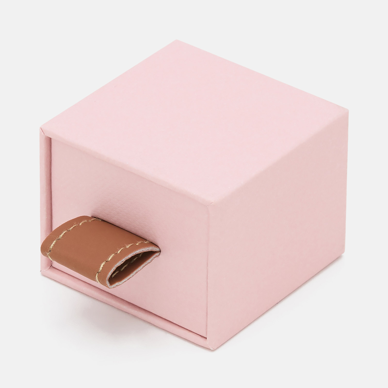 Presentask för små smycken - rosa 5x5x4 cm