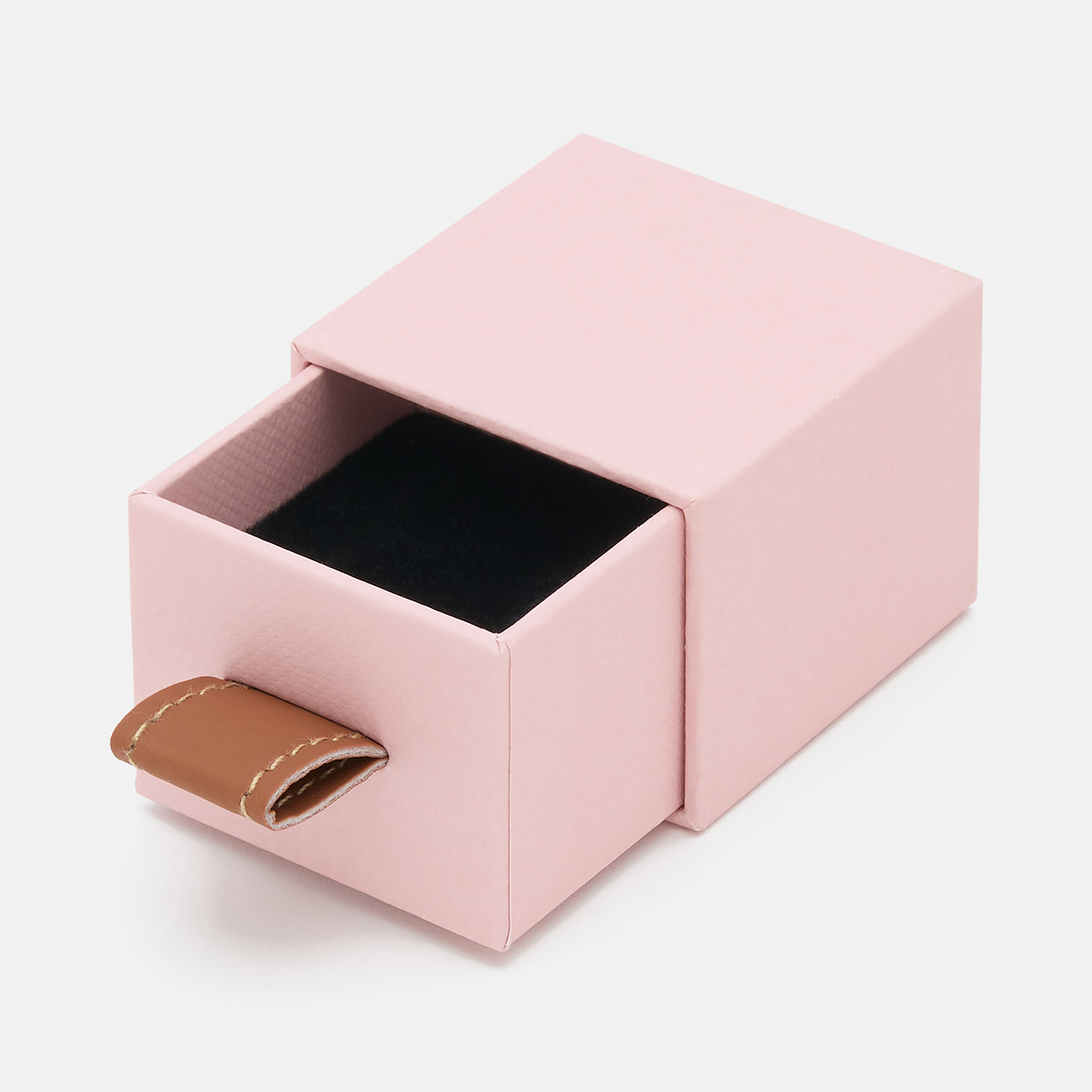 Presentask för små smycken - rosa 5x5x4 cm