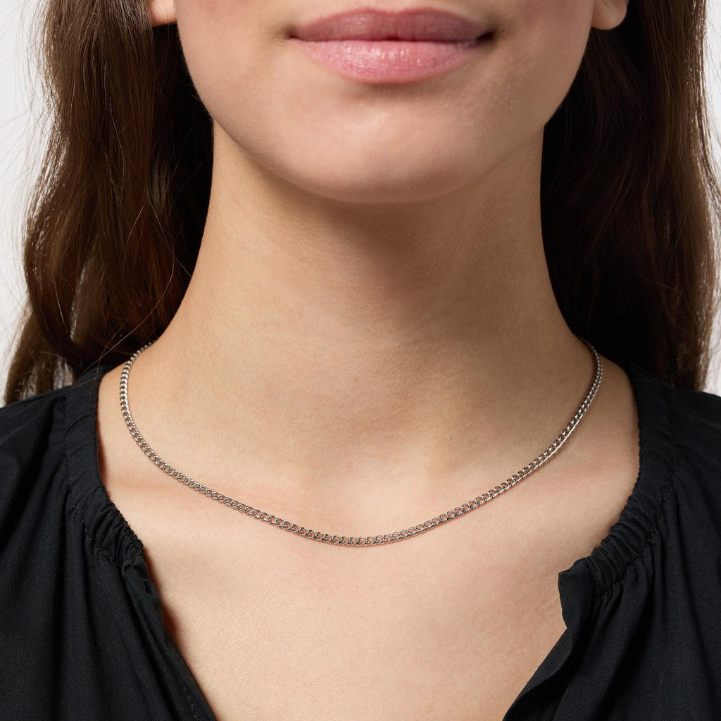 Stålhalsband pansarlänk 45 cm