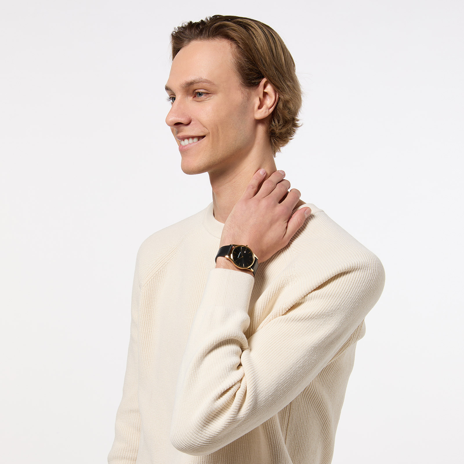 Jacques Lemans London - herrklocka guldton/svart, 38mm