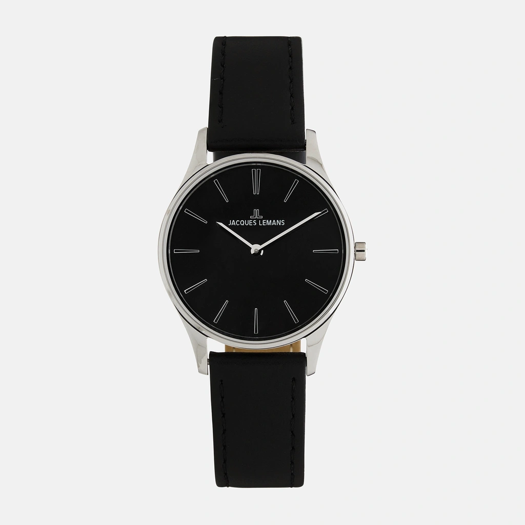 Jacques Lemans London- damklocka, stål/svart, 30mm