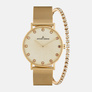 Jacques Lemans Nice - presentset damklocka, guldton, 35mm